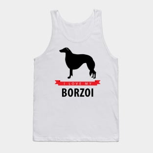 I Love My Borzoi Tank Top